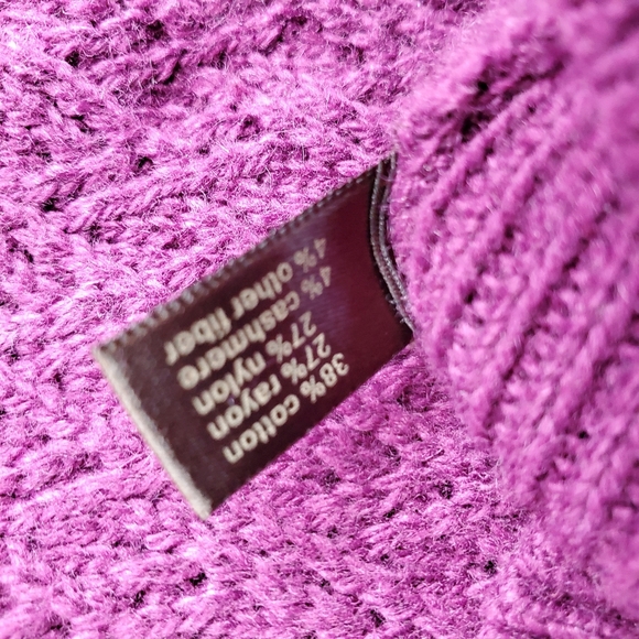 The Limited Magenta Cowl Neck Sweater - Picture 3 of 6